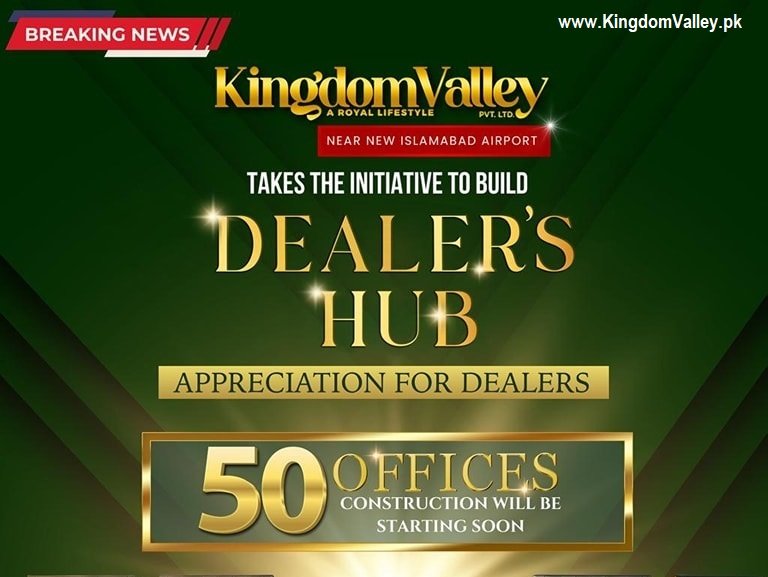 50 Dealers' Offices at Kingdom Valley Lahore Site Copy